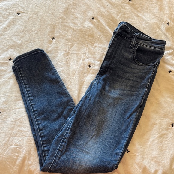 American Eagle Outfitters Dark Blue Skinny Jeans - Picture 1 of 2